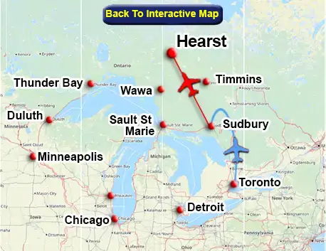 Sudbury Flights To Hearst